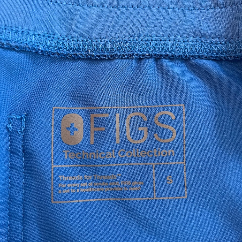 Women’s FIGS Royal Blue Livingston-Small - Picture 4 of 5